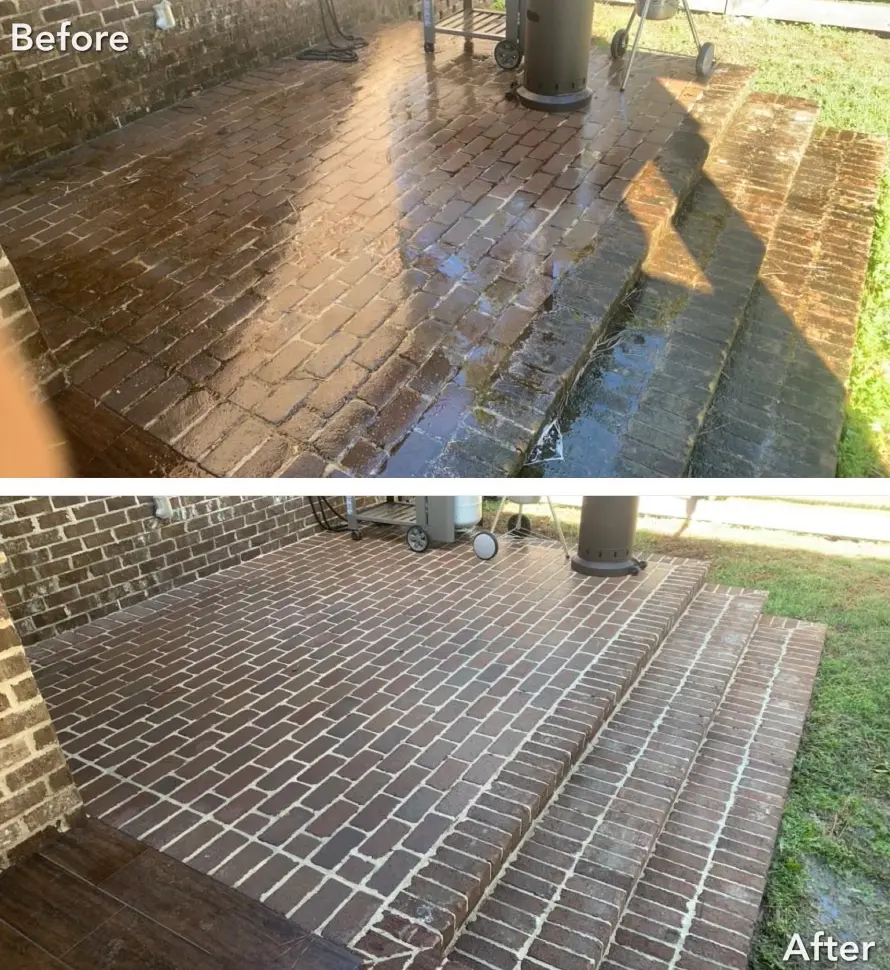 Revive a dull dirty patio with pressure washing in OKC