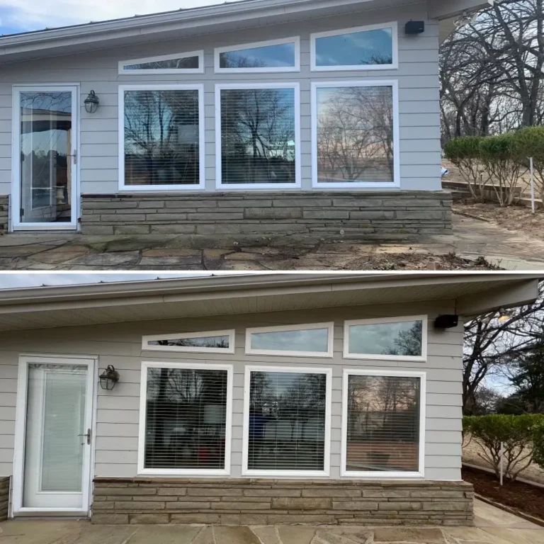 A lake house in Purom, OK left sparkling clean by Exterior Cleaning Professionals.